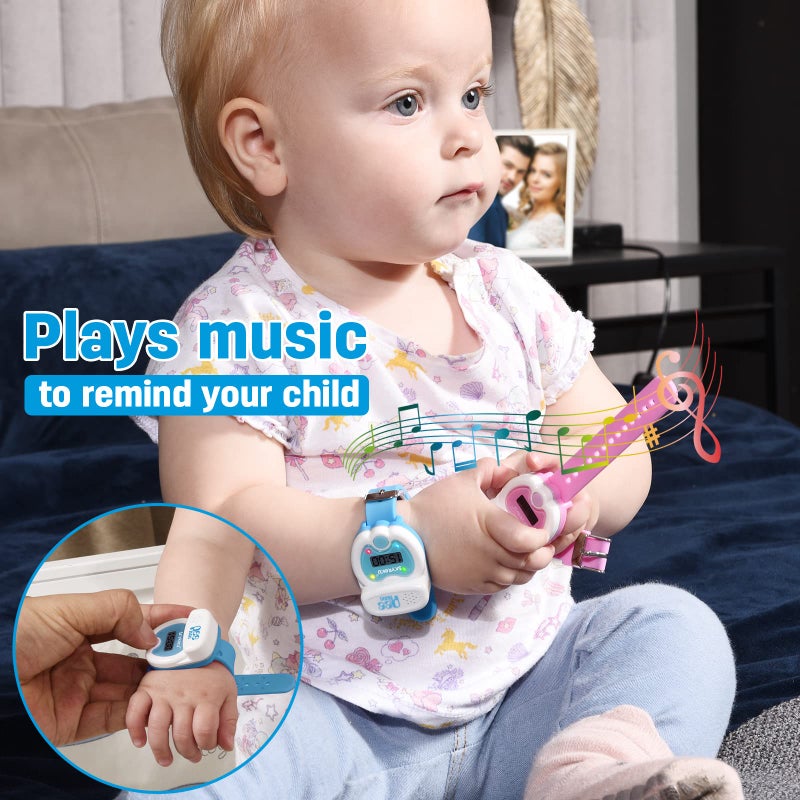 SKYROKU Potty Training Watch for Toddlers - Cute Toilet Shape, Music & Light Reminders, Countdown Timer, Rechargeable, Silicone Adjustable Strap - Easy Setup & Safe for Kids - Image 2